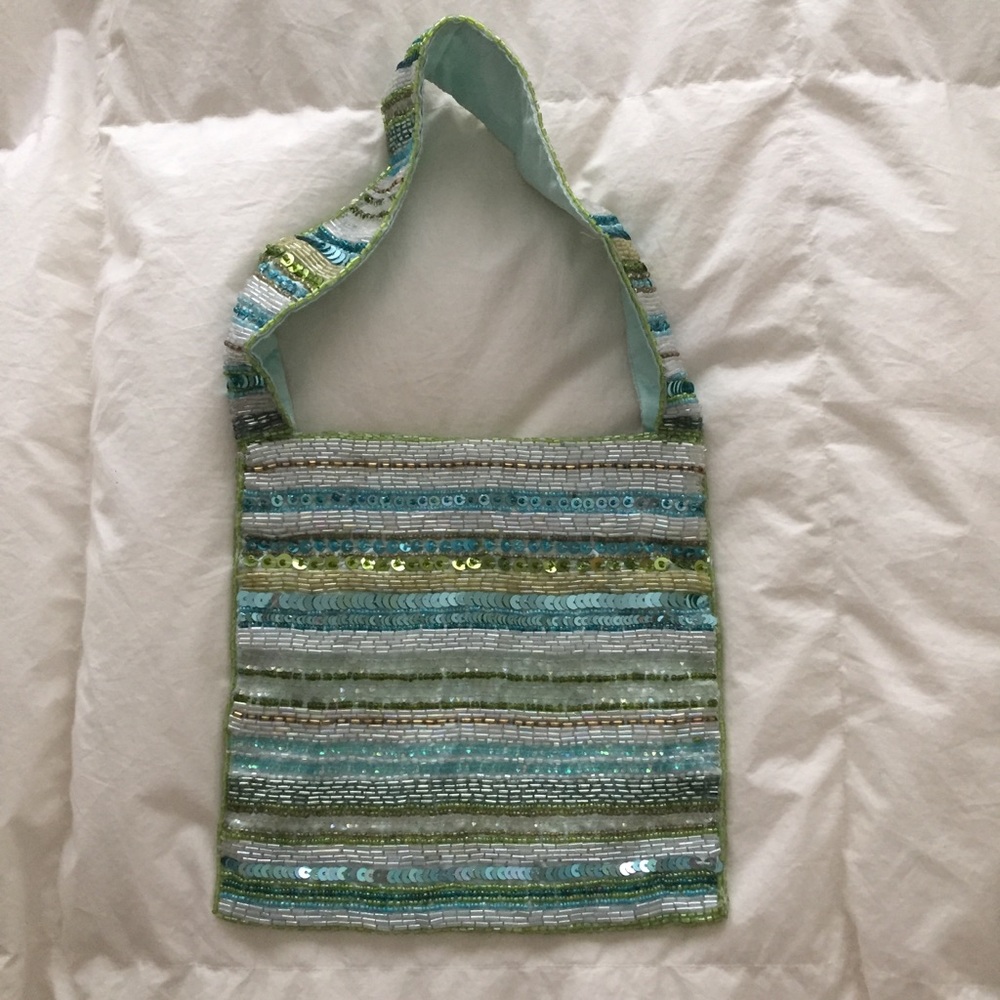 Beaded & sequined purse pouch
